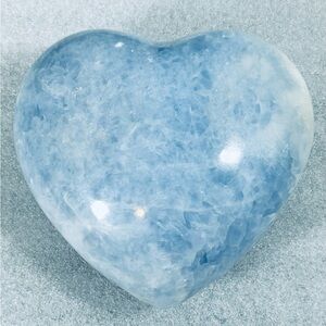Large Blue Calcite Heart
